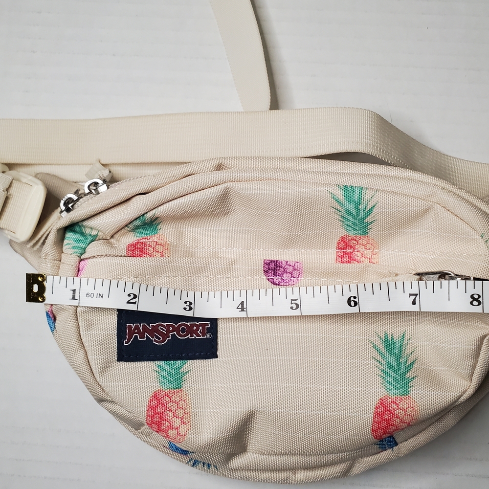 Jansport Beige Pineapple Pattern Waist Bag - Picture 2 of 7